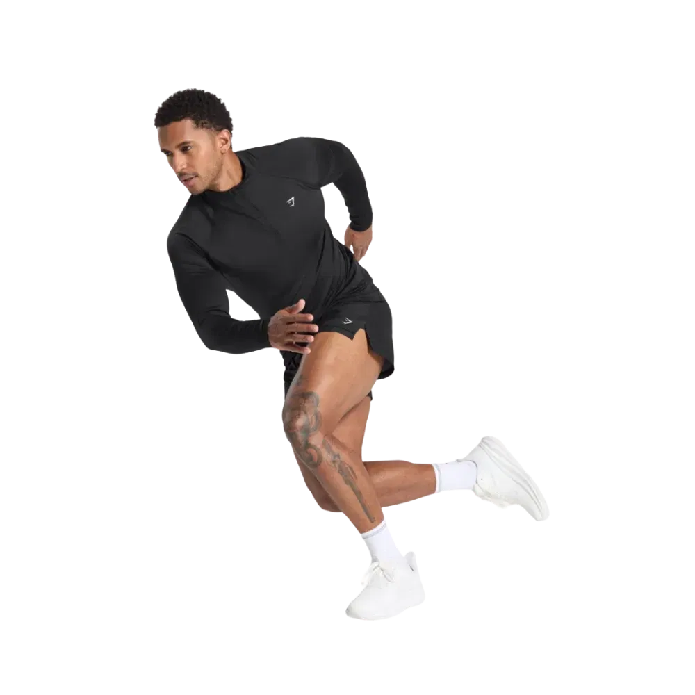 Gymshark Performance 1/4 Zip Slim Fit Black