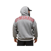 Gymshark Power Zip Up Hoodie Oversized Fit Charcoal Core Marl