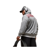 Gymshark Power Zip Up Hoodie Oversized Fit Charcoal Core Marl