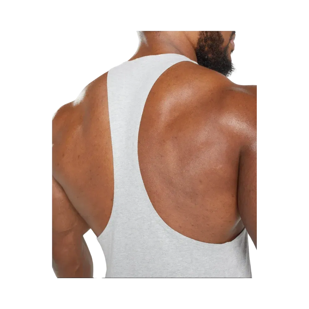 Gymshark React Stringer Slim Fit Light Grey Core Marl