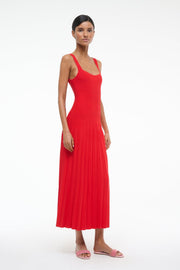 ELLISON DRESS RED ROSE