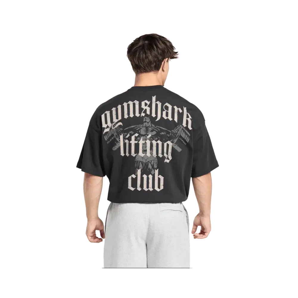 Gymshark Lifting Club T-Shirt Oversized Fit Black
