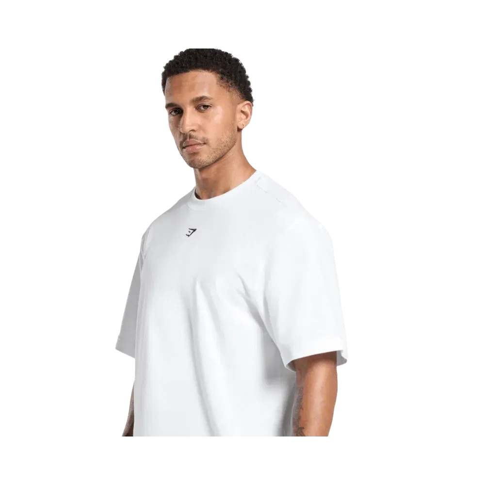 Gymshark Rest Day Essentials Boxy T-Shirt White