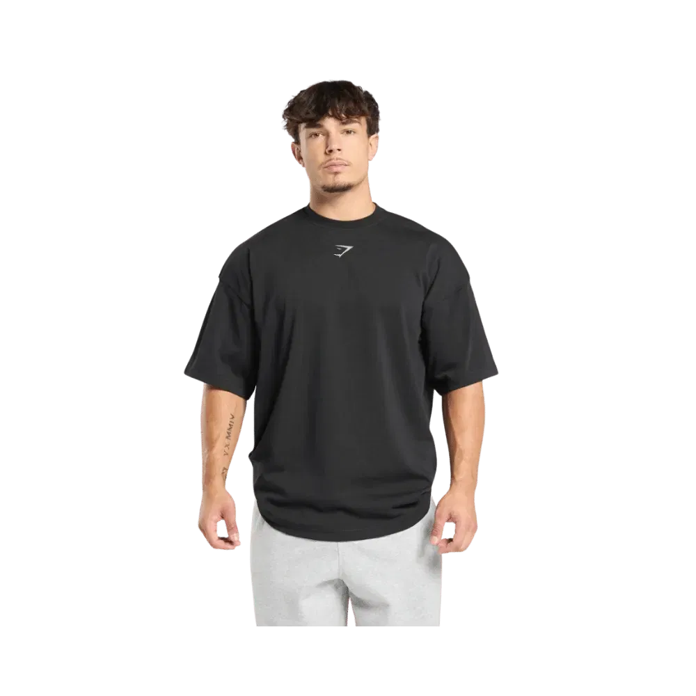 Gymshark Lifting Club T-Shirt Oversized Fit Black