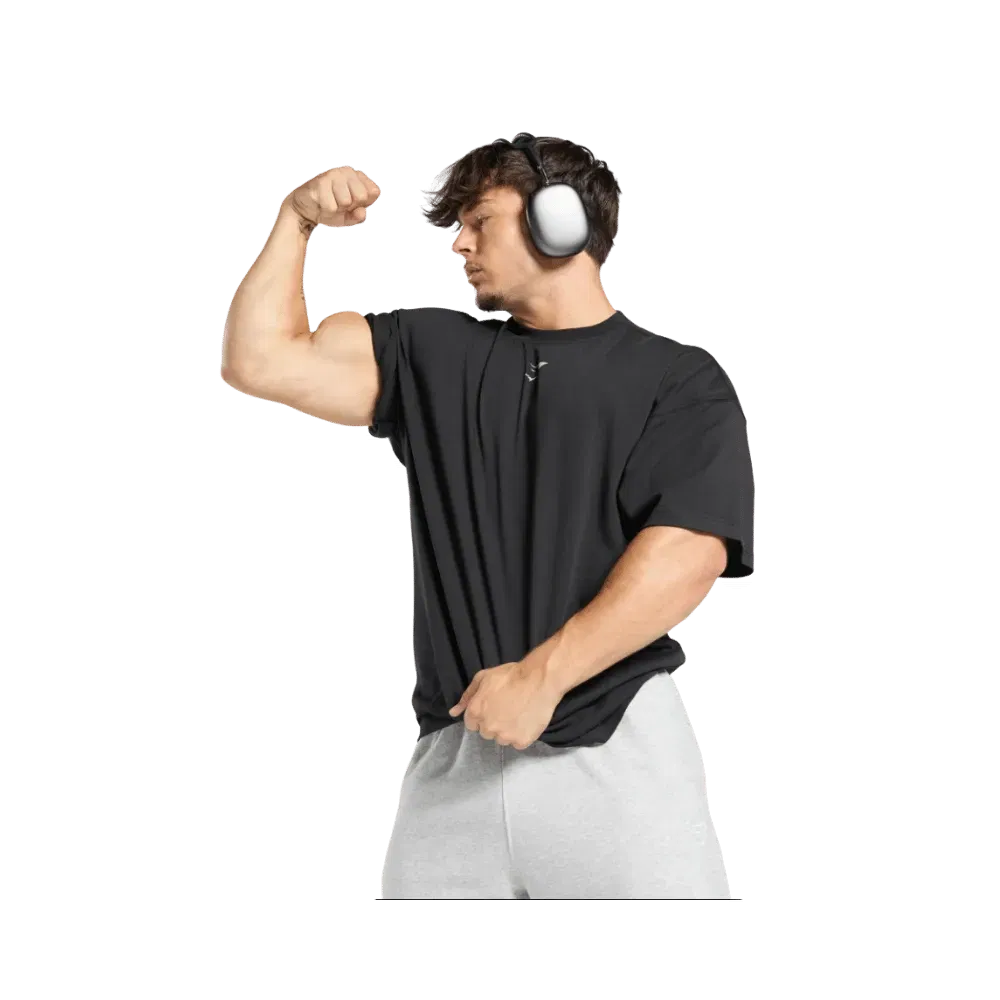 Gymshark Lifting Club T-Shirt Oversized Fit Black