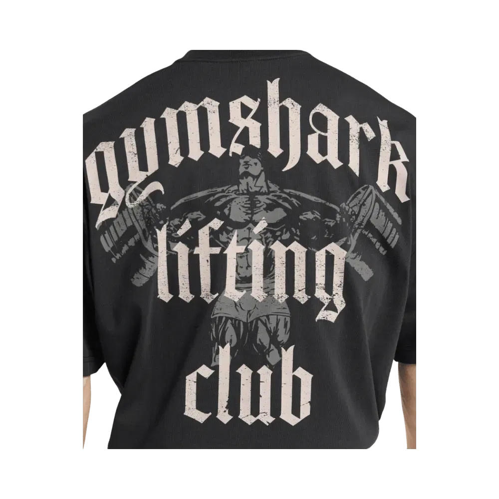 Gymshark Lifting Club T-Shirt Oversized Fit Black