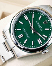 Rolex | Oyster Perpetual | 124300 | Steel | 41 mm | Green | Automatic