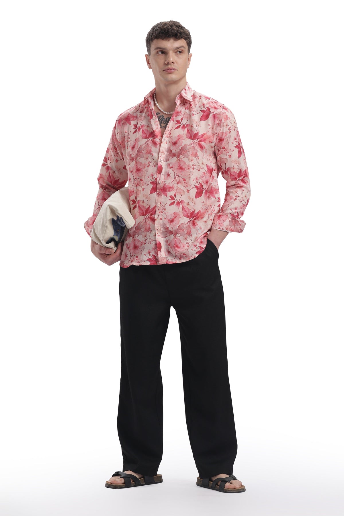 Peach Petals I'MHERE Essentials full sleeve shirts