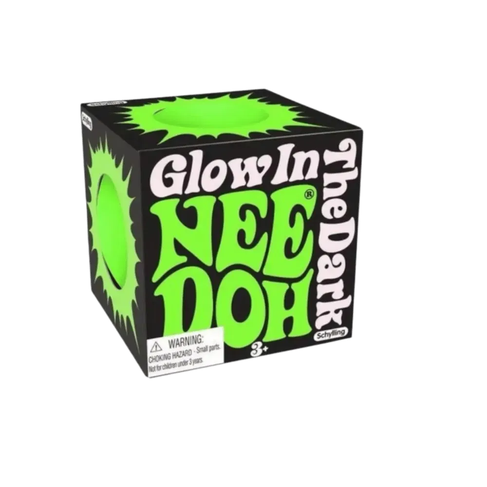 NeeDoh Glow in the Dark Squishy Fidget Toy Green