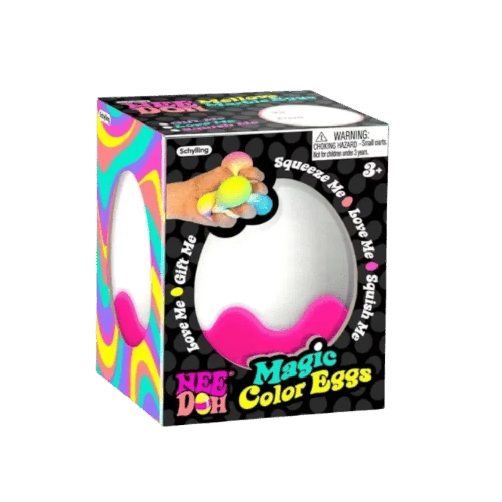 NeeDoh Magic Color Egg Squishy Fidget Toy Pink
