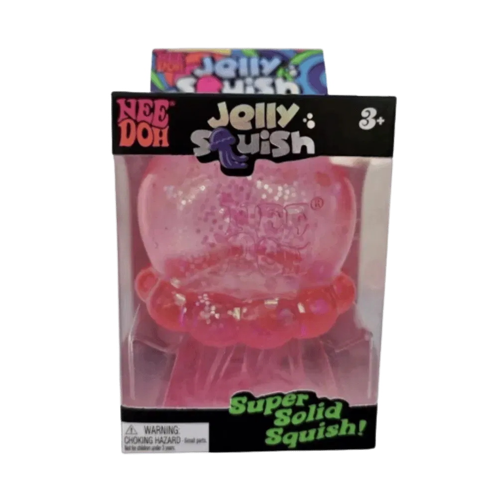 NeeDoh JellySquish Squishy Fidget Toy Pink