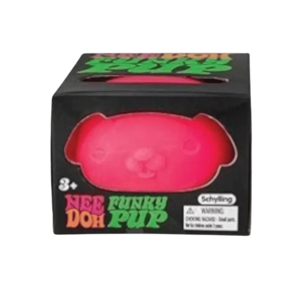 NeeDoh Funky Pup Squishy Fidget Toy Pink