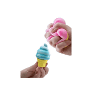 NeeDoh Nice Cream Ice Cream Cone Squishy Fidget Toy Orange