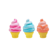 NeeDoh Nice Cream Ice Cream Cone Squishy Fidget Toy Orange