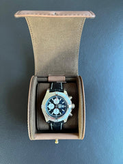 Breitling Super Avenger IINEW & LUXURY - Volcano Black ALLIGATOR strap & folding clasp