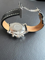 Breitling Super Avenger IINEW & LUXURY - Volcano Black ALLIGATOR strap & folding clasp