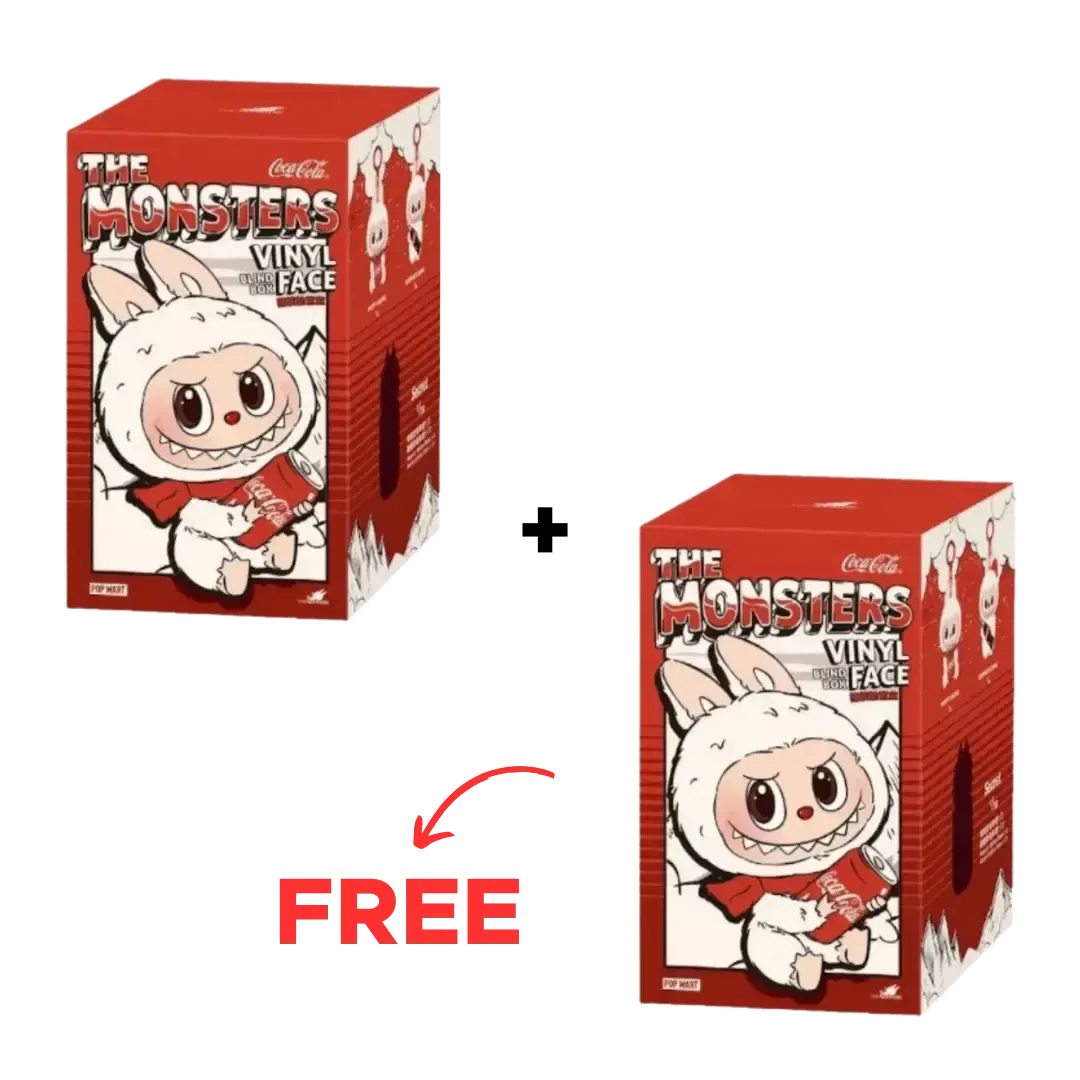 BUY 1 GET 1 FREE - Pop Mart Labubu The Monsters Coca Cola Series Vinyl Face Single Blind Box