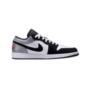 Air Jordan 1 Low Se White Fire Red Black Matte Silver