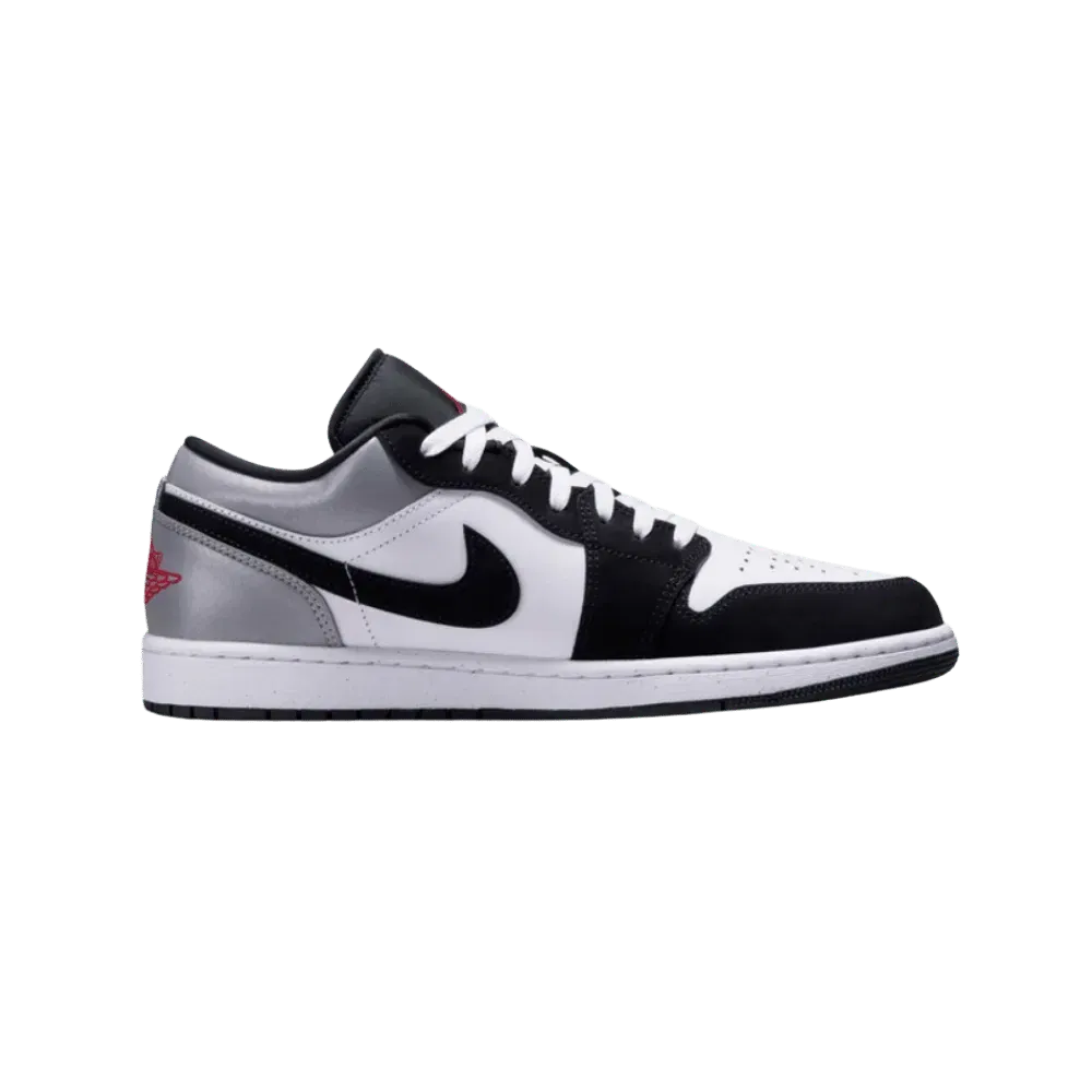 Air Jordan 1 Low Se White Fire Red Black Matte Silver