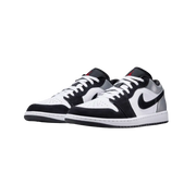 Air Jordan 1 Low Se White Fire Red Black Matte Silver
