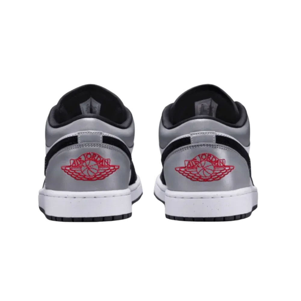Air Jordan 1 Low Se White Fire Red Black Matte Silver