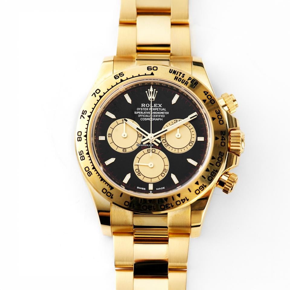 Rolex | Daytona | 126508 | Yellow gold | 40 mm | Yellow gold | Black | Automatic