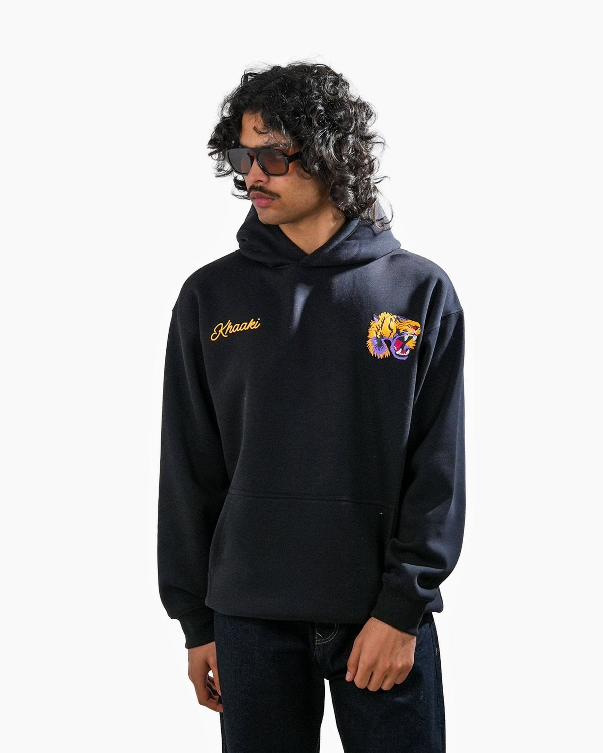 Ruthless - Black Oversized Printed Hoodie
