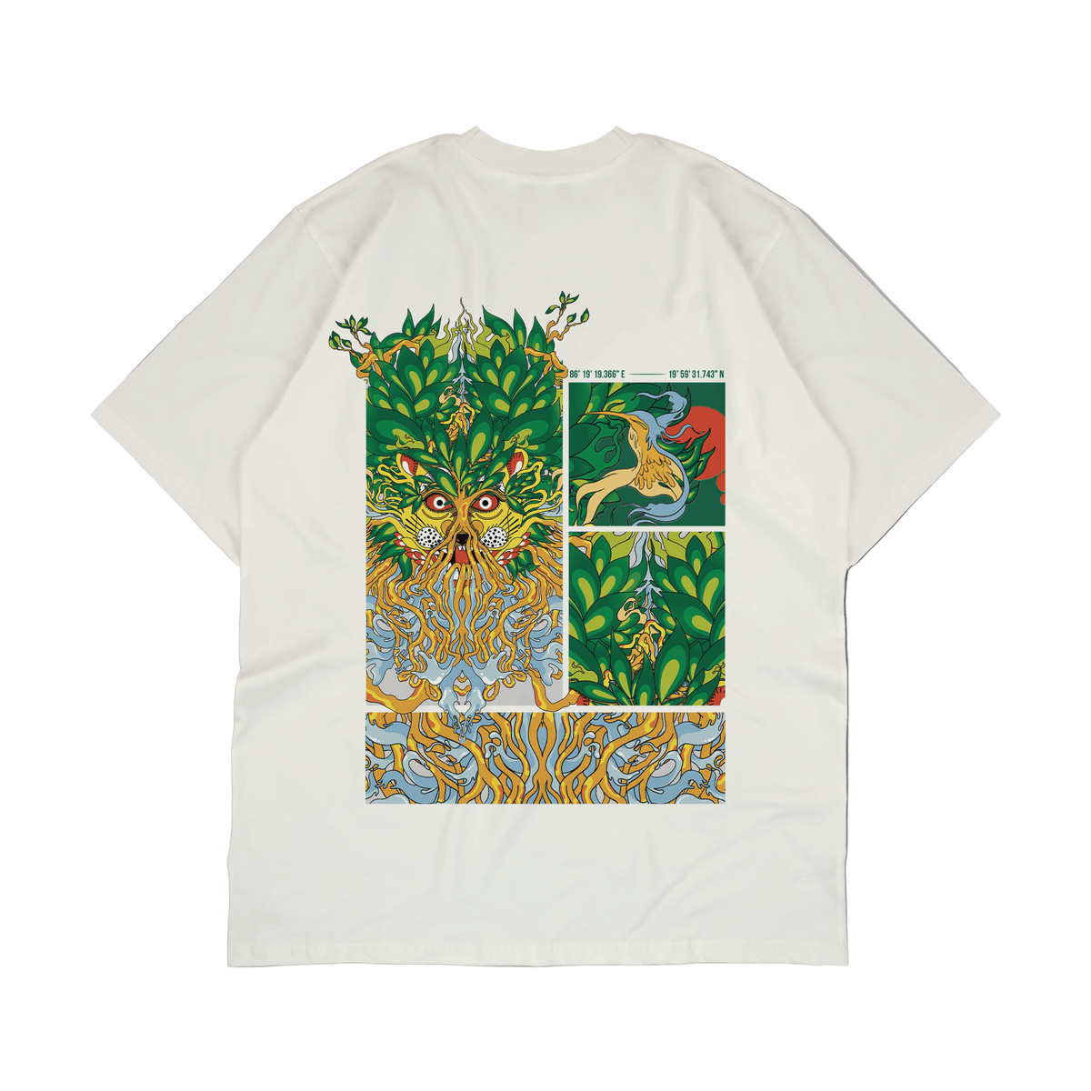 White T-shirt | Thaely x Signature Packaged Drinking Water | Imagined by Santanu Hazarika