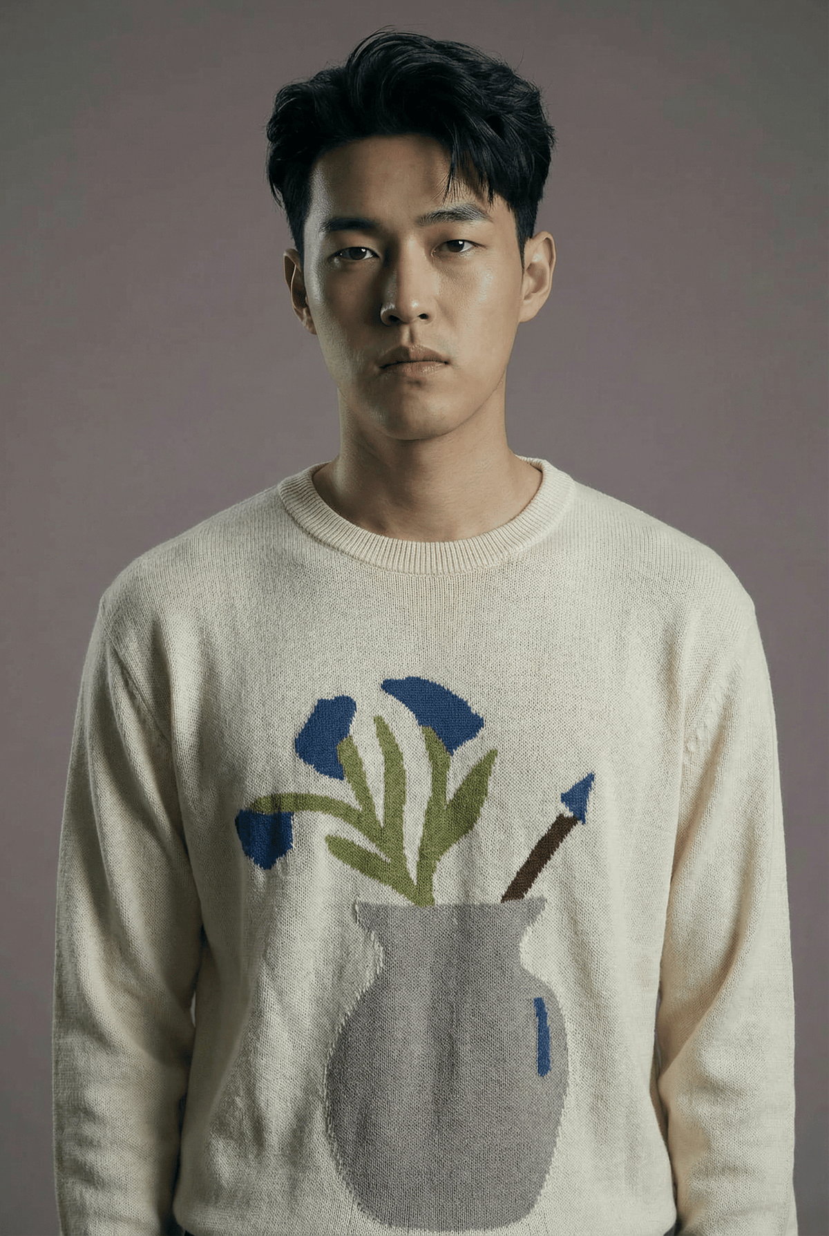 Vase Jacquard Sweater