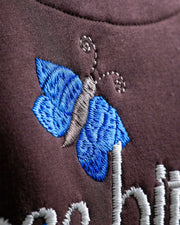 Bitch's Desire Hoodie - Coffee Oversized Embroidered Hoodie
