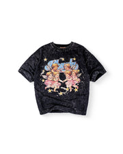 Angels - Black Washed Oversized T-shirt