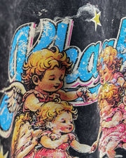Angels - Black Washed Oversized T-shirt