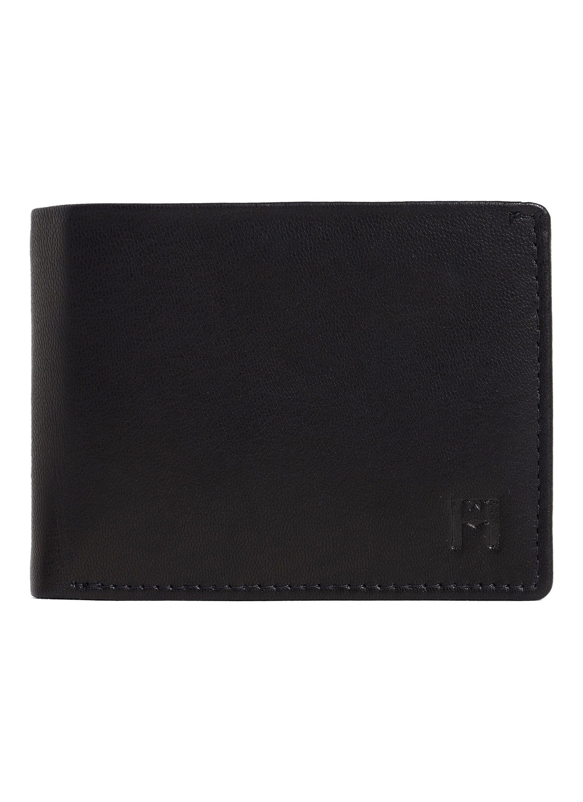 Snello Bi-Fold Men's Leather Wallet With RFID | Black