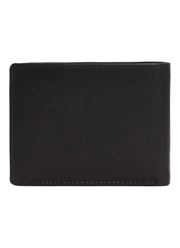 Snello Bi-Fold Men's Leather Wallet With RFID | Black