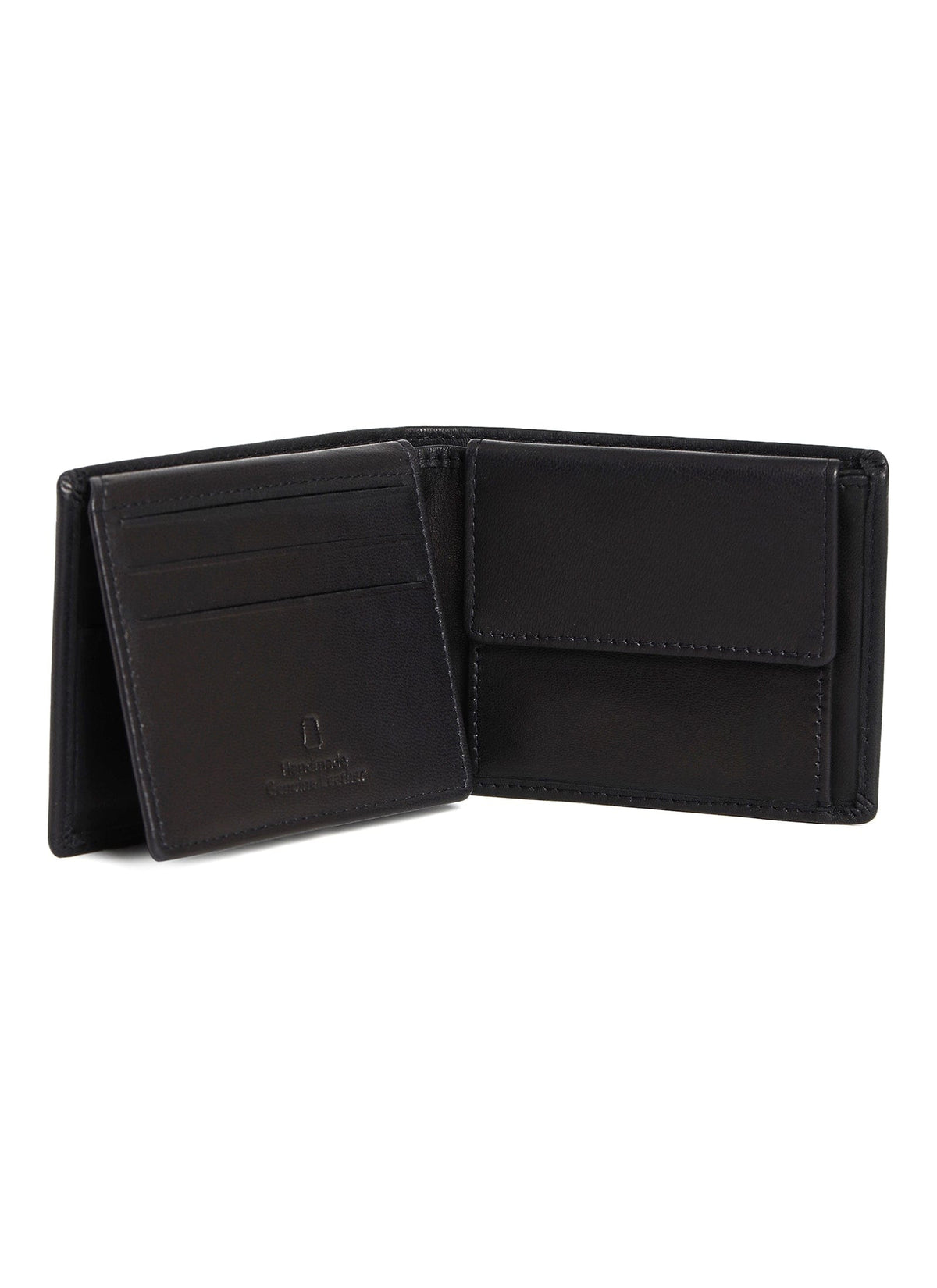 Snello Bi-Fold Men's Leather Wallet With RFID | Black