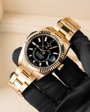 Rolex | Sky-Dweller | 326938 | Yellow gold | 42 mm | Black | Automatic