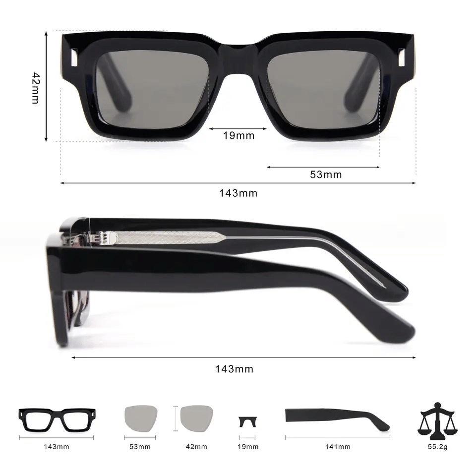 Plum Acetate Sunglasses