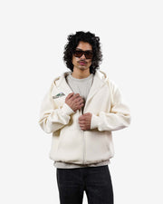 Wild Skies - Off-White Oversized Zipper Hoodie
