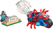 Lego Spidey on his Motorcycle vs Rhino
