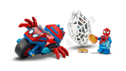 Lego Spidey on his Motorcycle vs Rhino