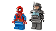 Lego Spidey on his Motorcycle vs Rhino
