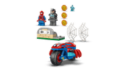 Lego Spidey on his Motorcycle vs Rhino