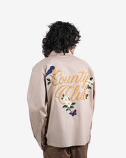 The County Club - Beige Embroidered Shirt