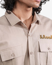 The County Club - Beige Embroidered Shirt