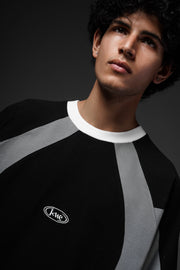 Panelled T-Shirt Black