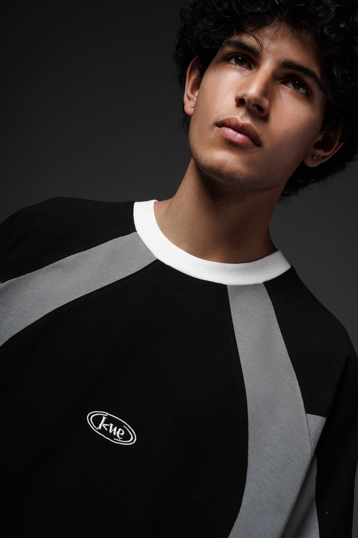 Panelled T-Shirt Black