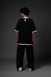 Panelled T-Shirt Black