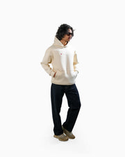 Love Me More - Cream Printed Oversized Hoodie
