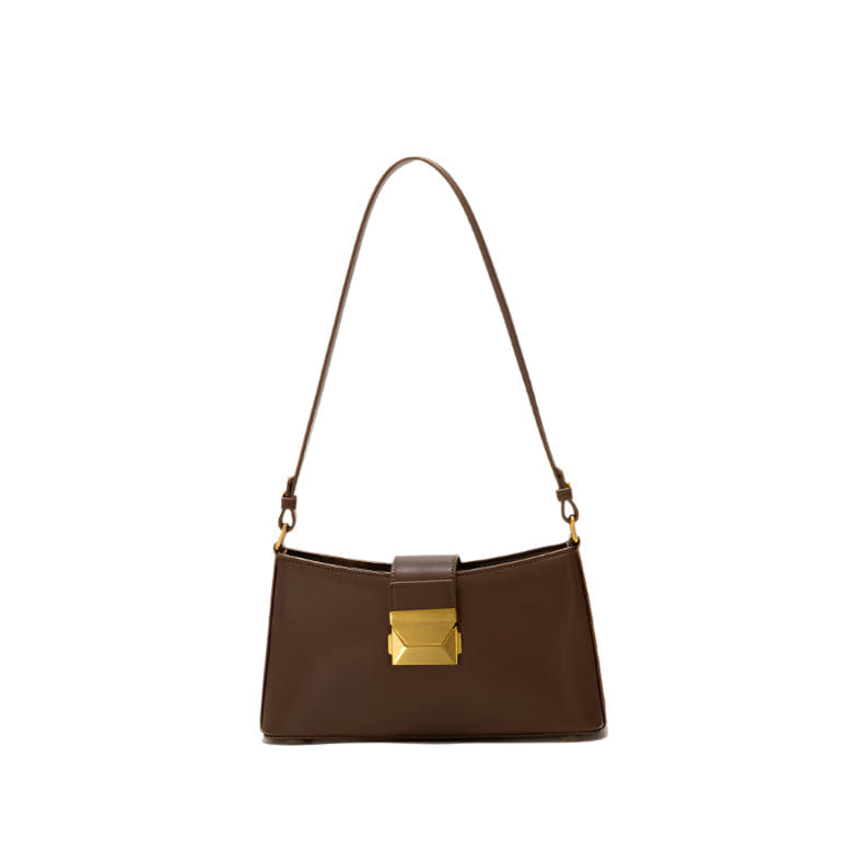 Felice - Ladies Baguette Bag Faux Leather | Dark Brown