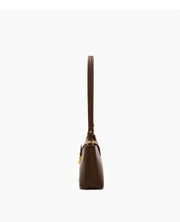 Felice - Ladies Baguette Bag Faux Leather | Dark Brown